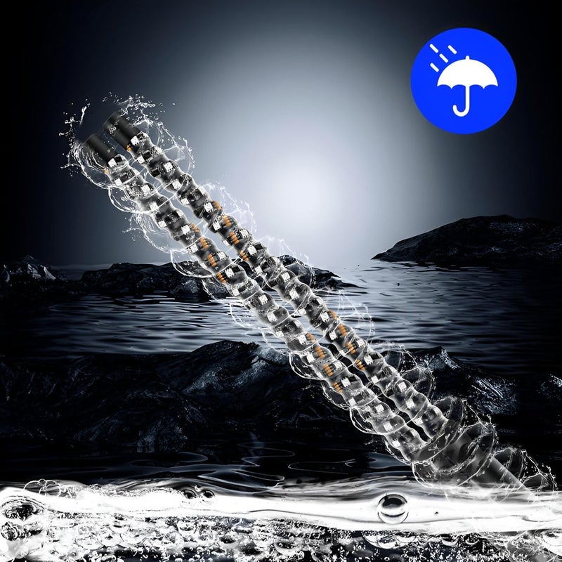 S7 2 Pack 3FT Whip Lights, LED Whip Light with App & Remote Control, Spiral RGB Chasing Lighted Antenna Whips,Whip Light for UTV ATV RZR SXS Can-Am Dune Buggy Offroad Truck (3ft) - Image 5